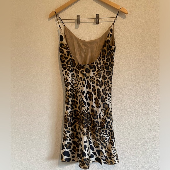Just Drew | NWT! Y2K Leopard print , Y2K Slip Dress Size: 6 - Picture 2 of 4
